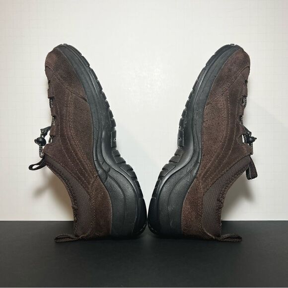 Womens LL BEAN Brown Suede Drawstring Slip On Shoes / Size 8 Medium - Picture 7 of 9